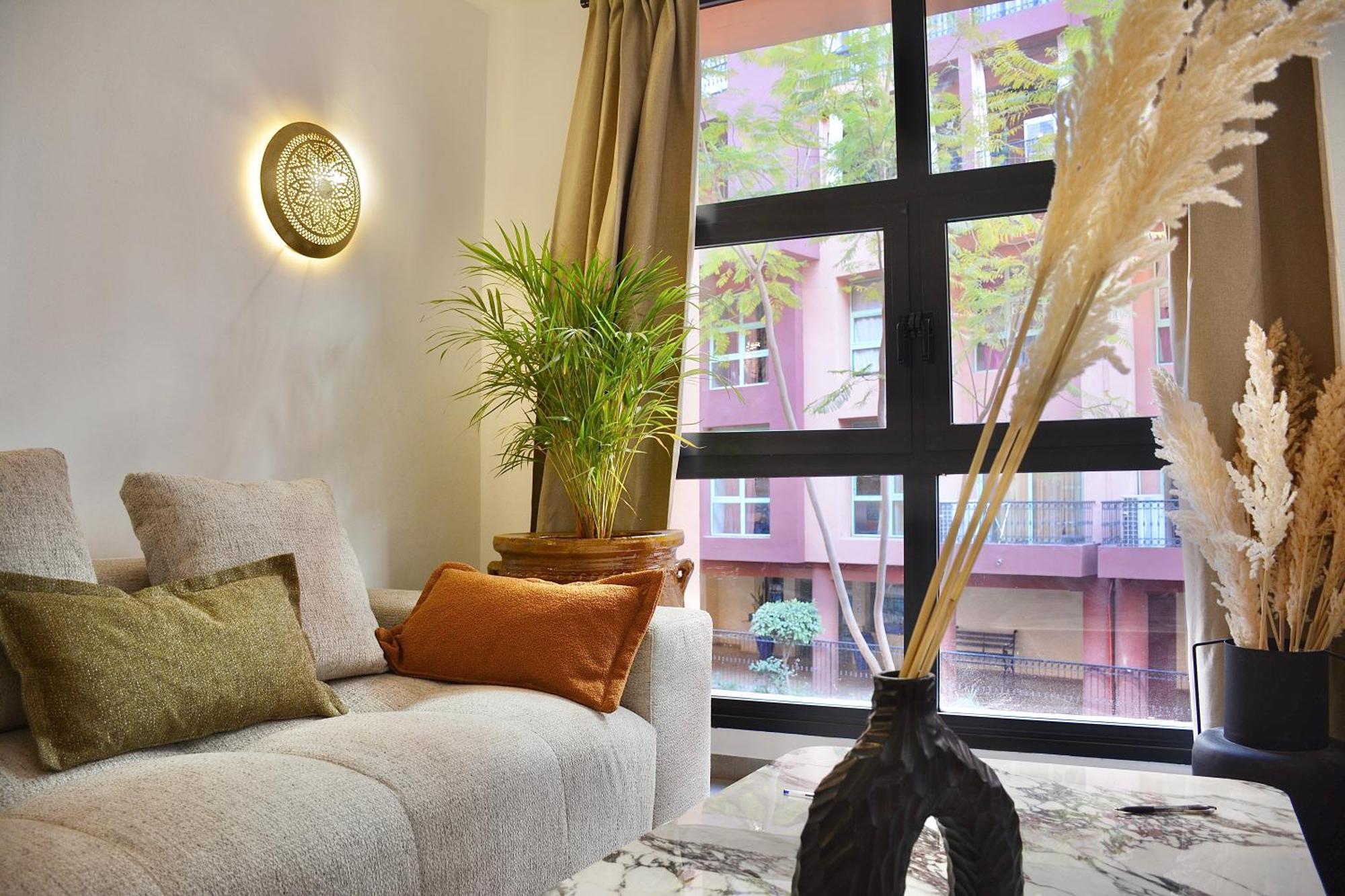 M17-le Duplex-balcon-piscine-majorelle Marrakesh