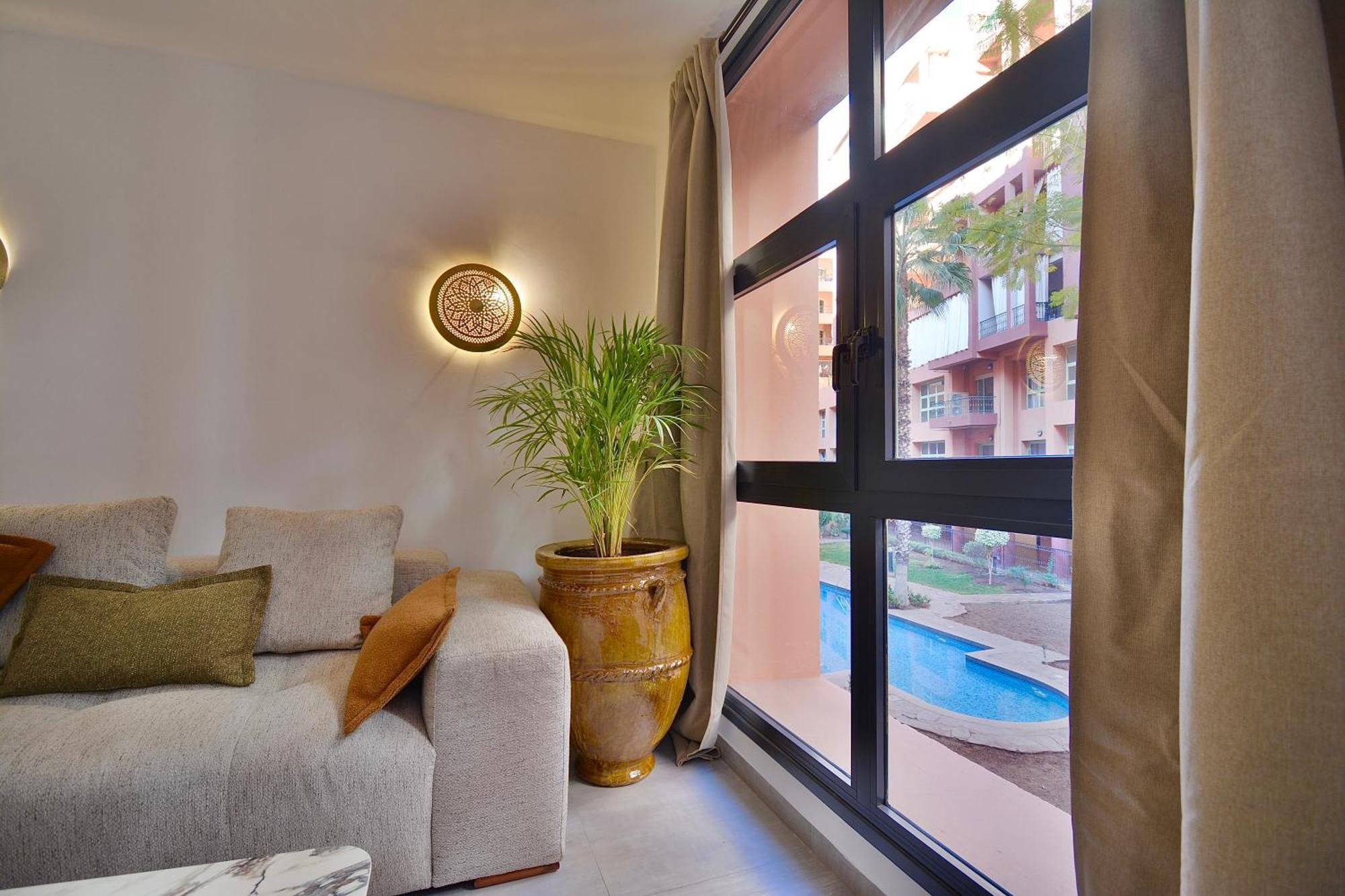 M17-le Duplex-balcon-piscine-majorelle Appartamento Marrakesh