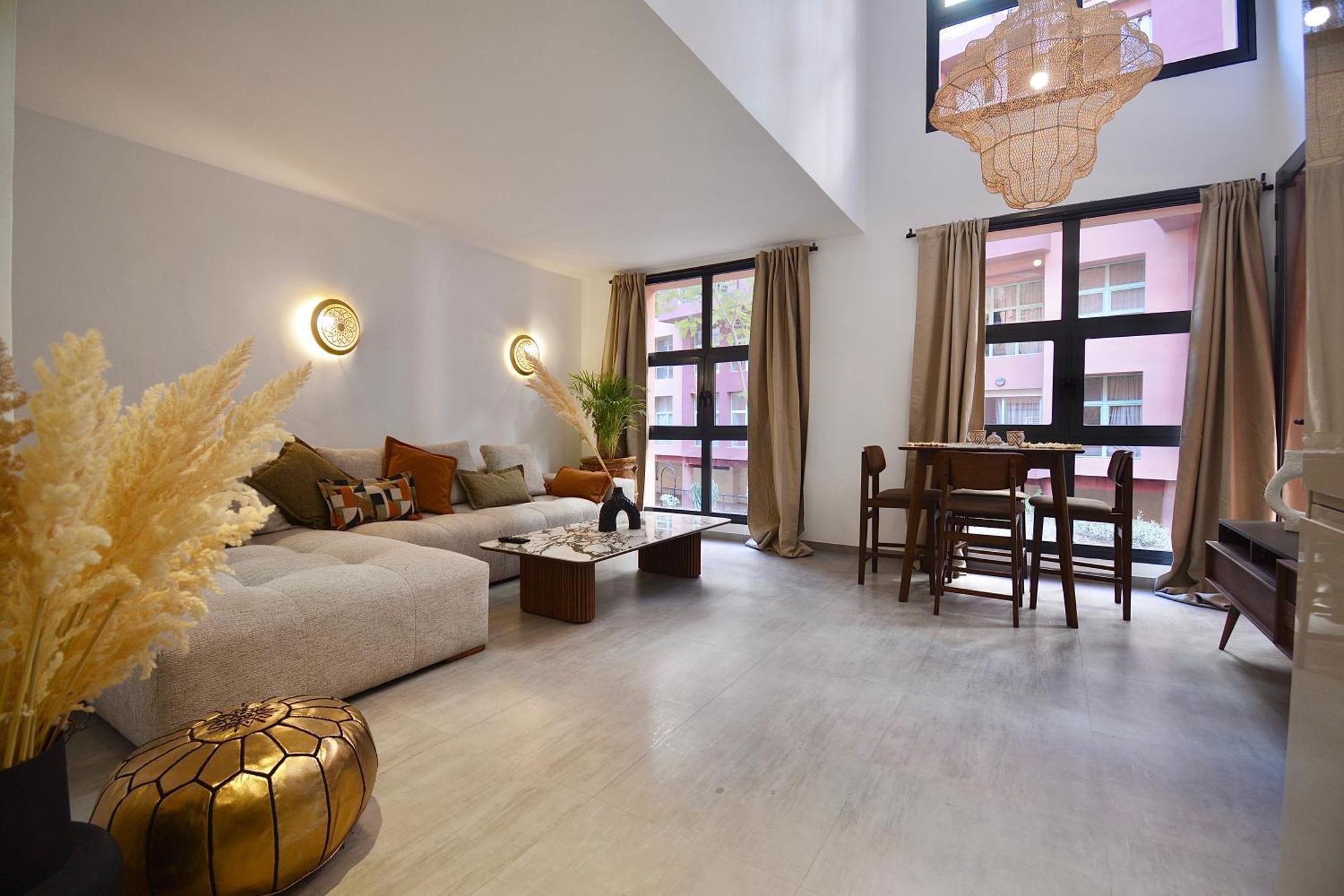 M17-le Duplex-balcon-piscine-majorelle Appartamento Marrakesh